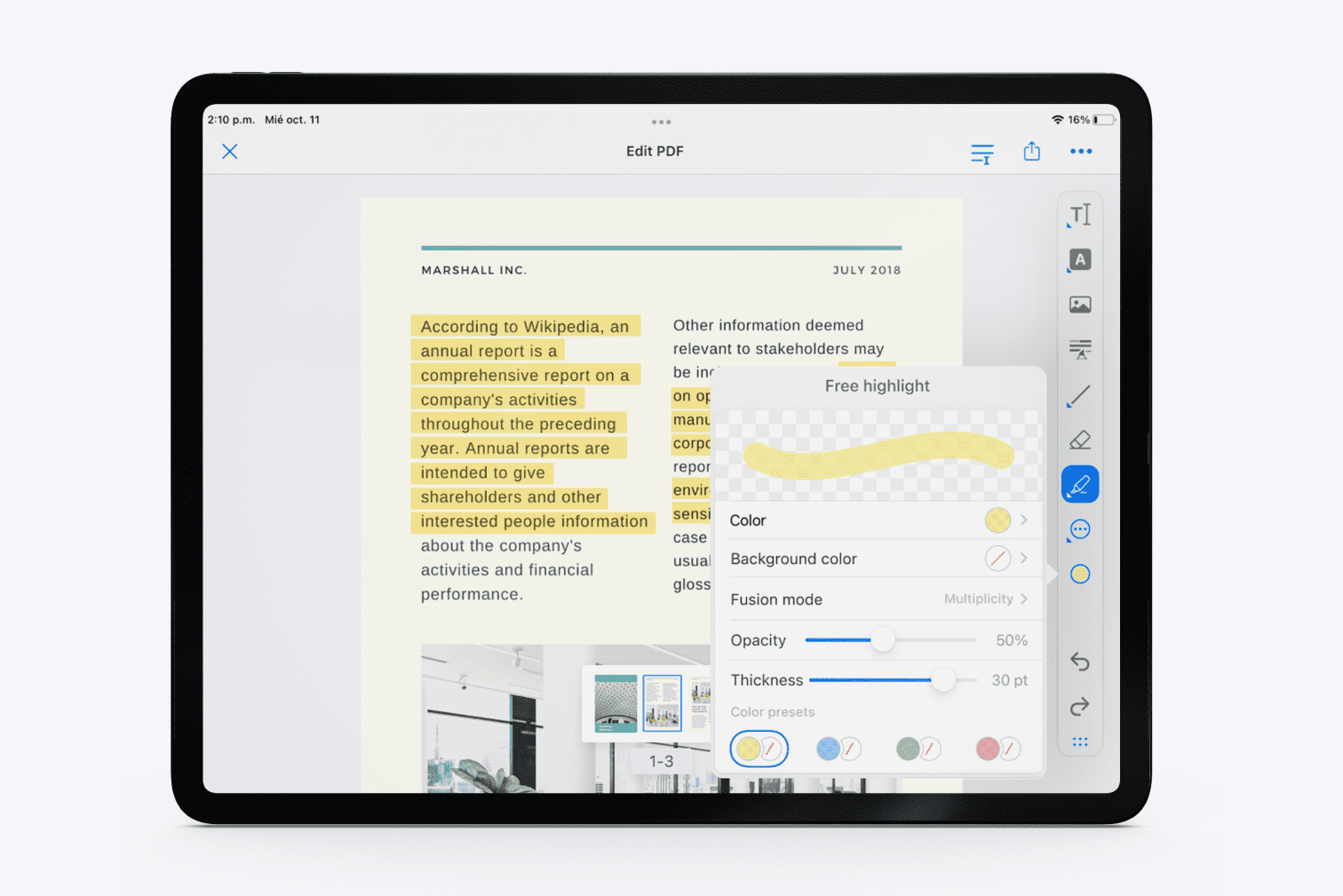 Comment surligner le texte dans un PDF sur mobile et tablette