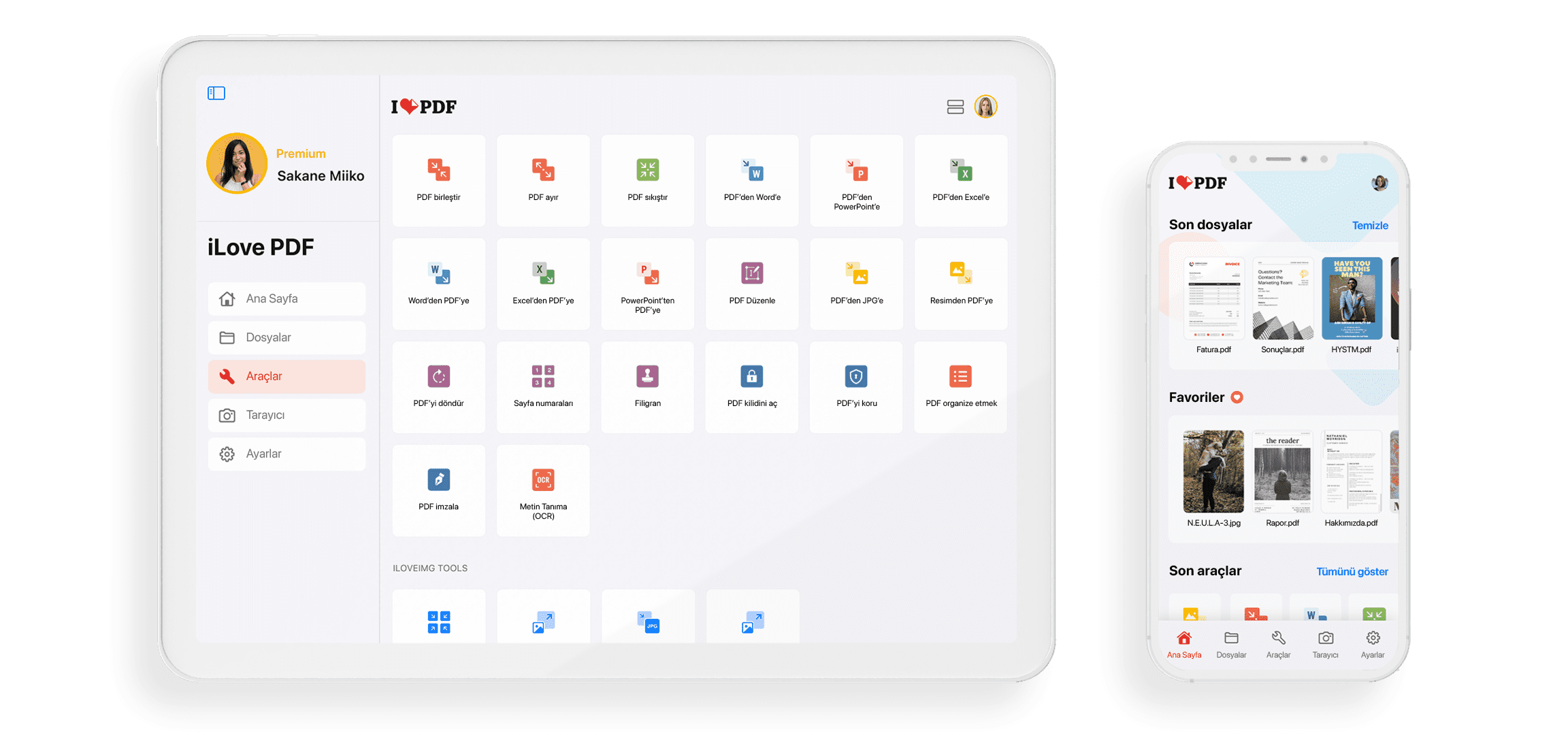 IOS Ve Android I in ILovePDF Uygulamas 