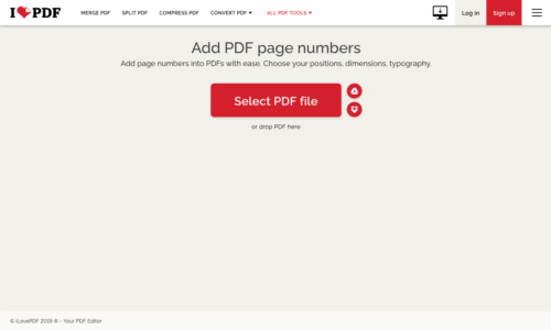 Page numbers by step