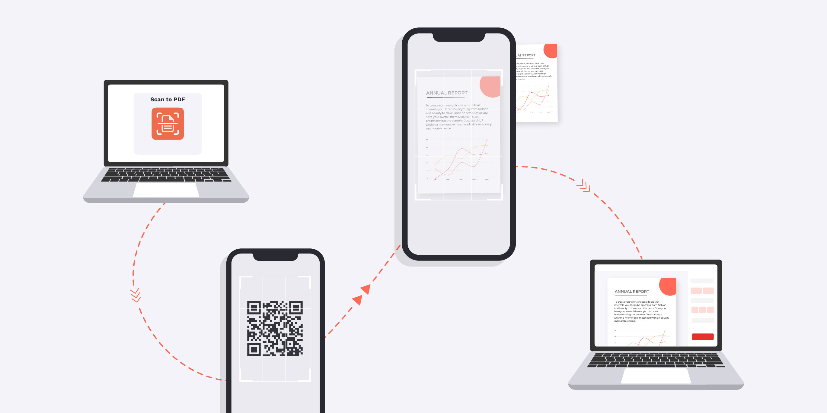 How to scan pages into PDF