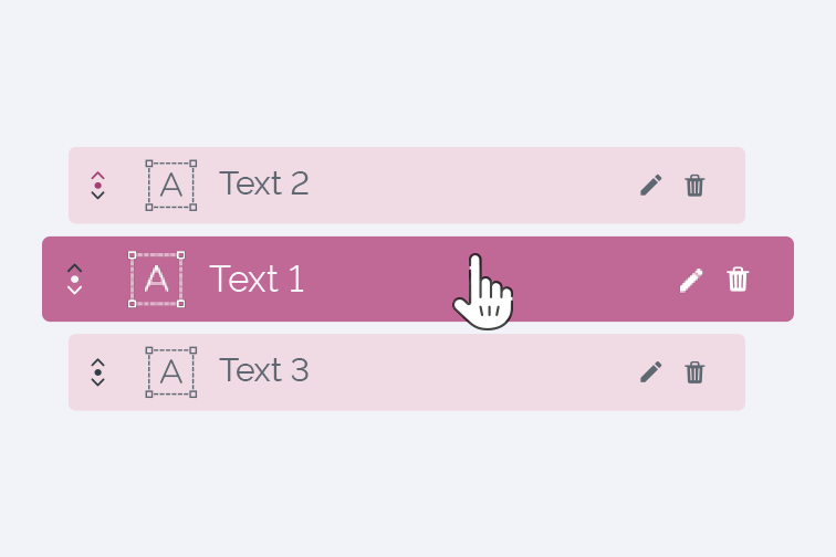 Organiza los elementos de texto on Editar PDF