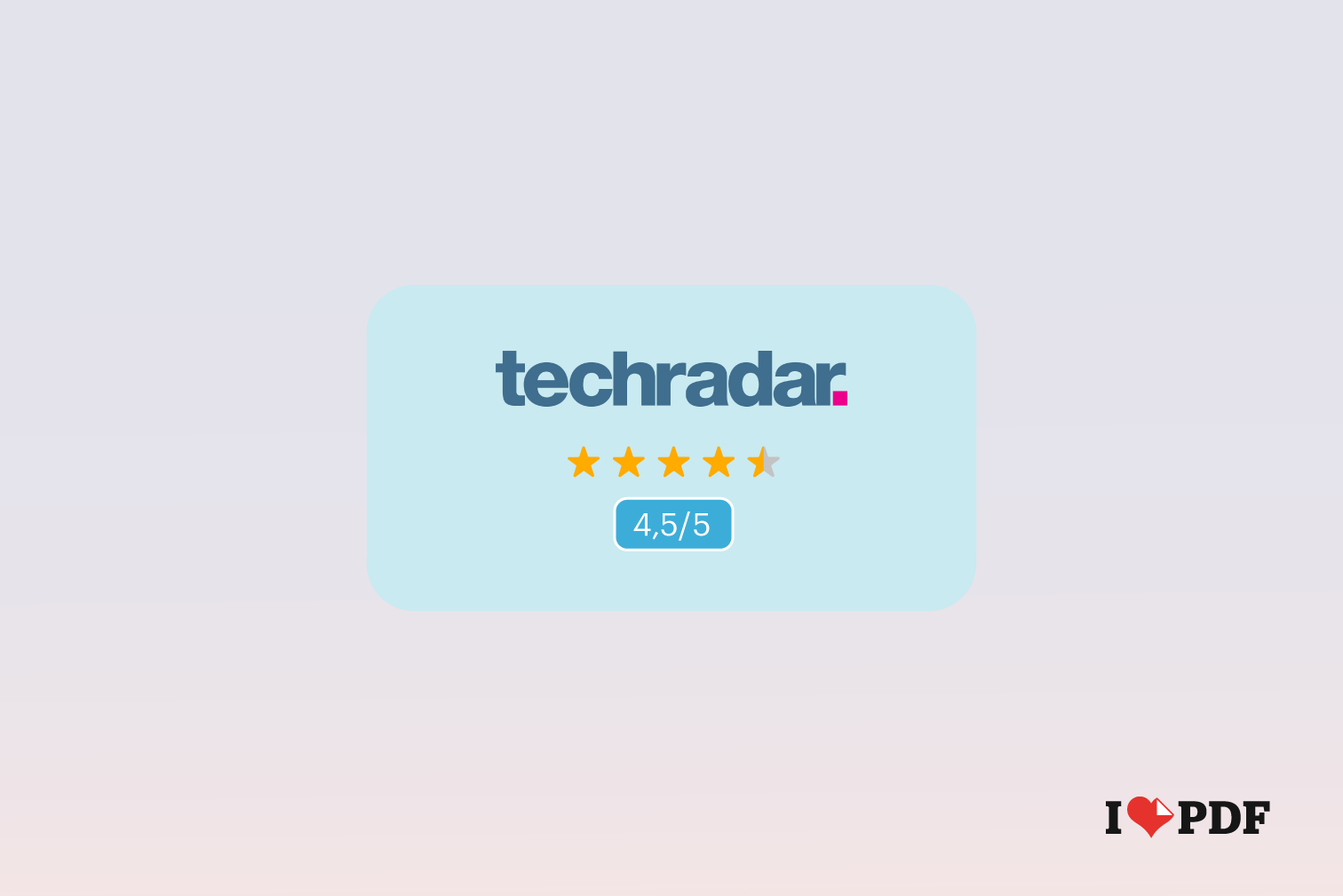 iLovePDF Review Tech Radar 