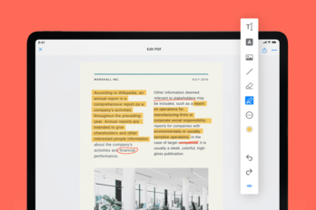 How to highlight the text in a PDF on mobile & tablet
