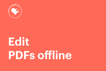 How to edit PDF offline with Mac and Windows