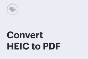 How to convert HEIC to PDF