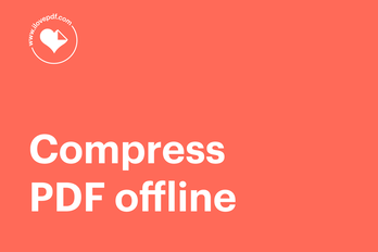 How to compress PDF offline 