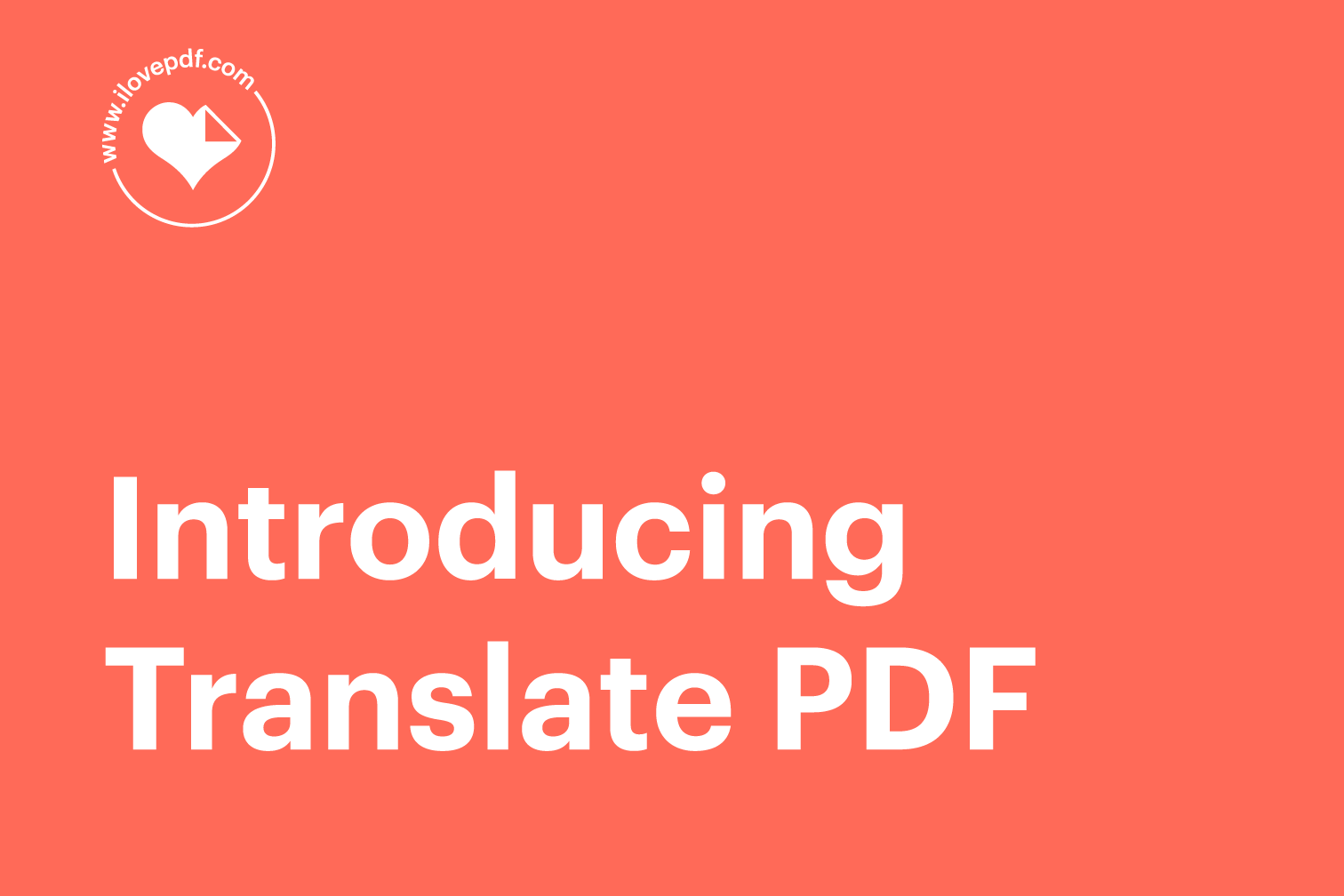 Translate PDF Online | AI-Powered PDF Translator by iLovePDF