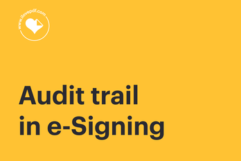What is an audit trail in digital signatures?