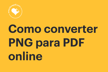 Como converter PNG para PDF online