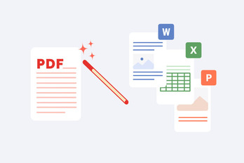 Convertissez des PDF en fichiers Word, Excel et PowerPoint en utilisant iLovePDF Bureau