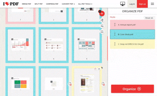 Organize PDF pages