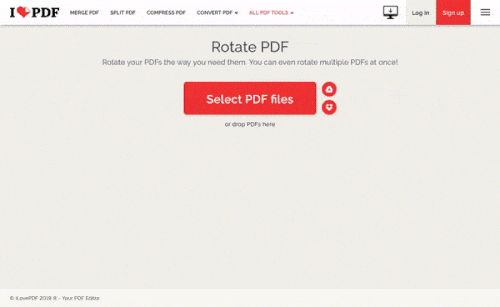 Rotate entire PDF